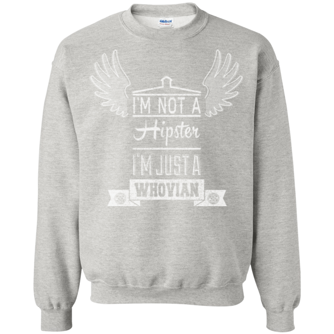 Sweatshirts Ash / Small Whovian Hipster Crewneck Sweatshirt