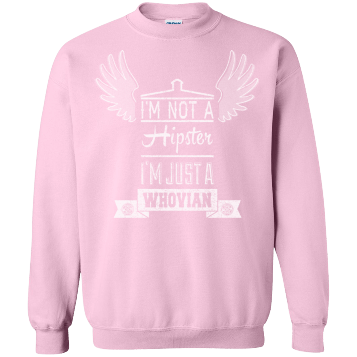 Sweatshirts Light Pink / Small Whovian Hipster Crewneck Sweatshirt