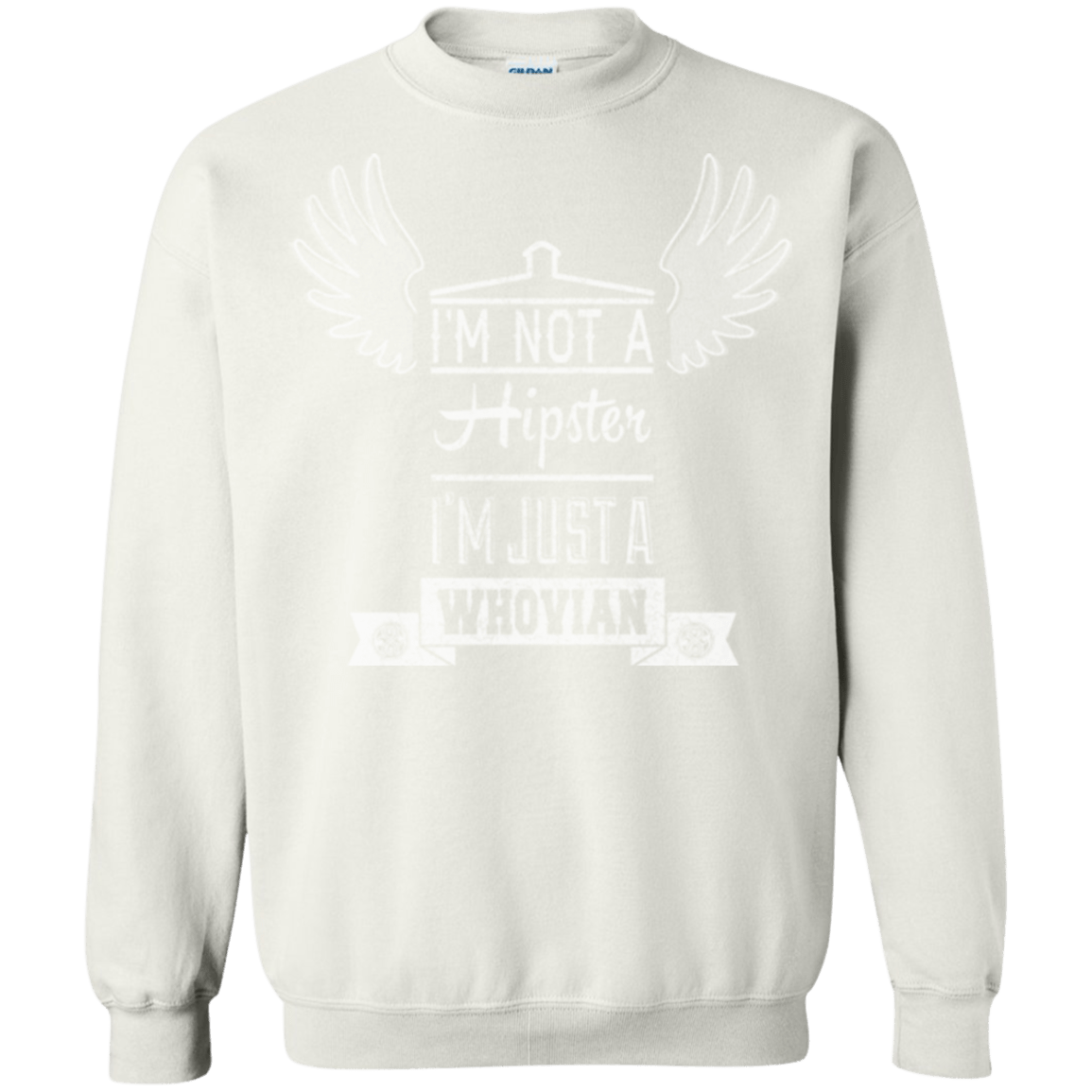 Sweatshirts White / Small Whovian Hipster Crewneck Sweatshirt