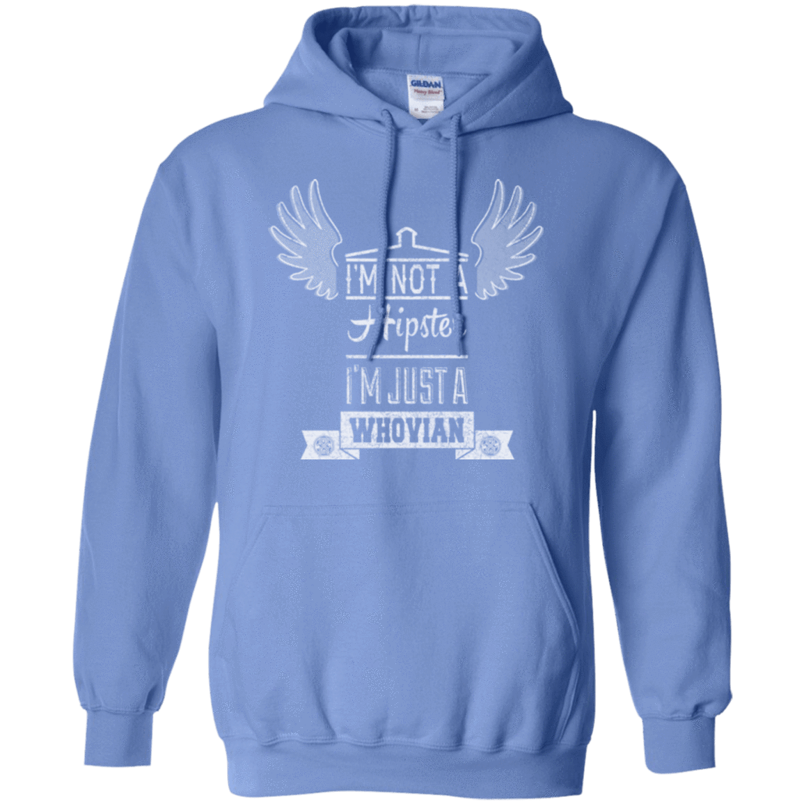 Sweatshirts Carolina Blue / Small Whovian Hipster Pullover Hoodie