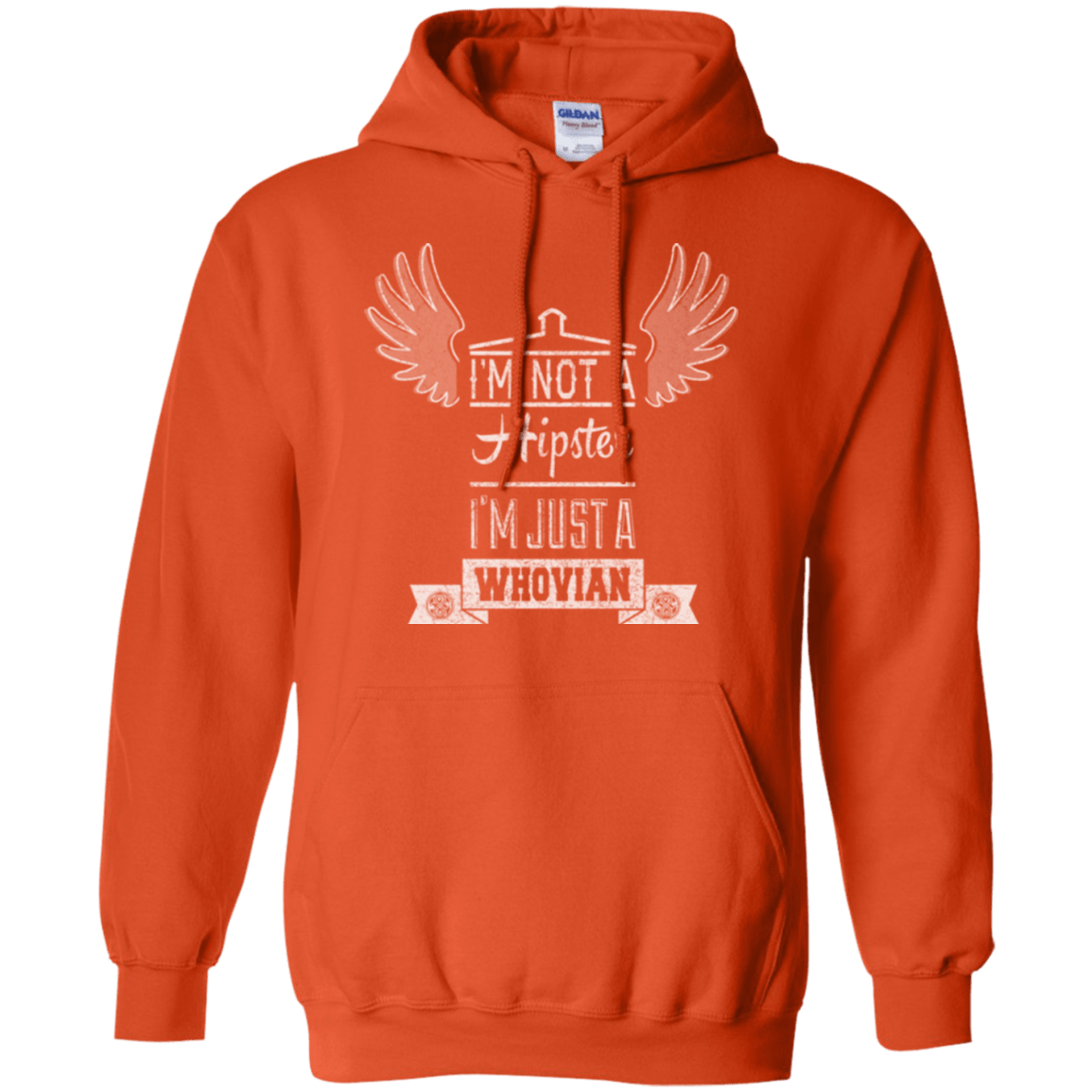 Sweatshirts Orange / Small Whovian Hipster Pullover Hoodie