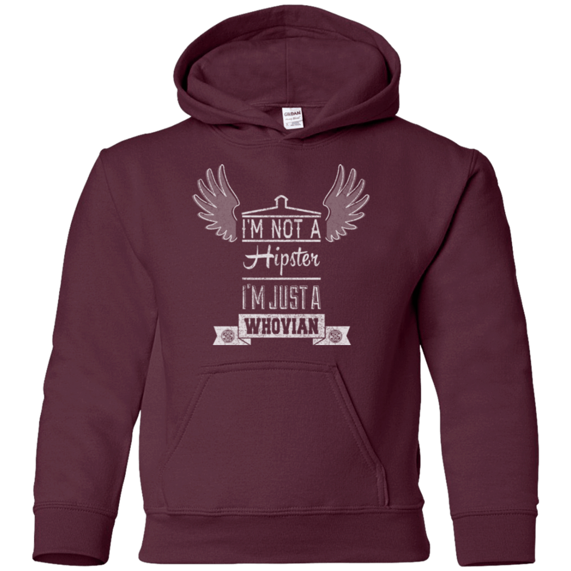 Sweatshirts Maroon / YS Whovian Hipster Youth Hoodie