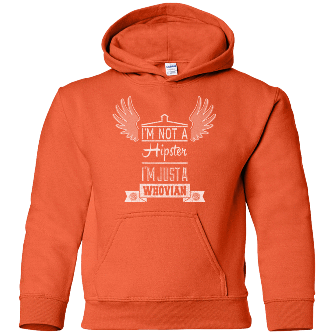 Sweatshirts Orange / YS Whovian Hipster Youth Hoodie