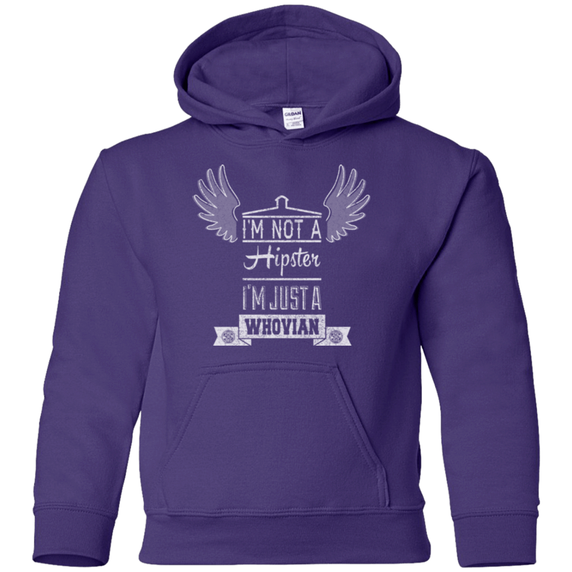 Sweatshirts Purple / YS Whovian Hipster Youth Hoodie