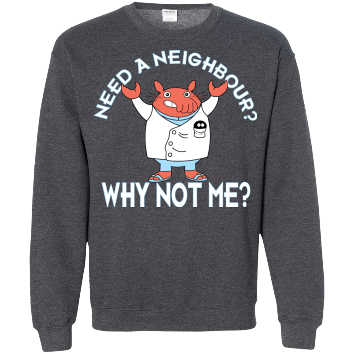 Sweatshirts Dark Heather / Small Why not me Crewneck Sweatshirt