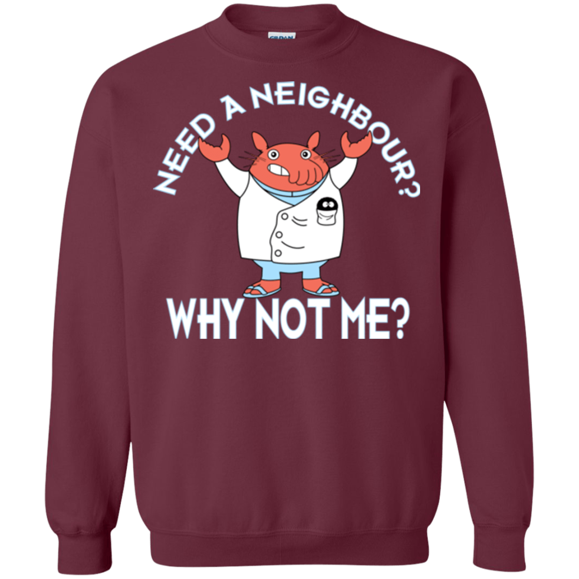 Sweatshirts Maroon / Small Why not me Crewneck Sweatshirt