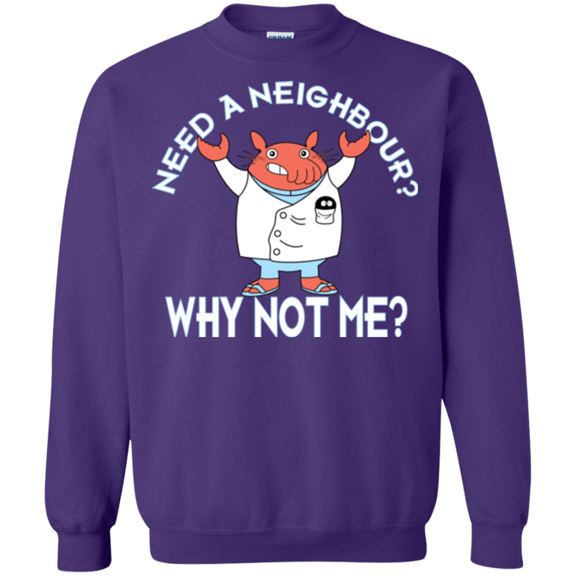 Sweatshirts Purple / Small Why not me Crewneck Sweatshirt
