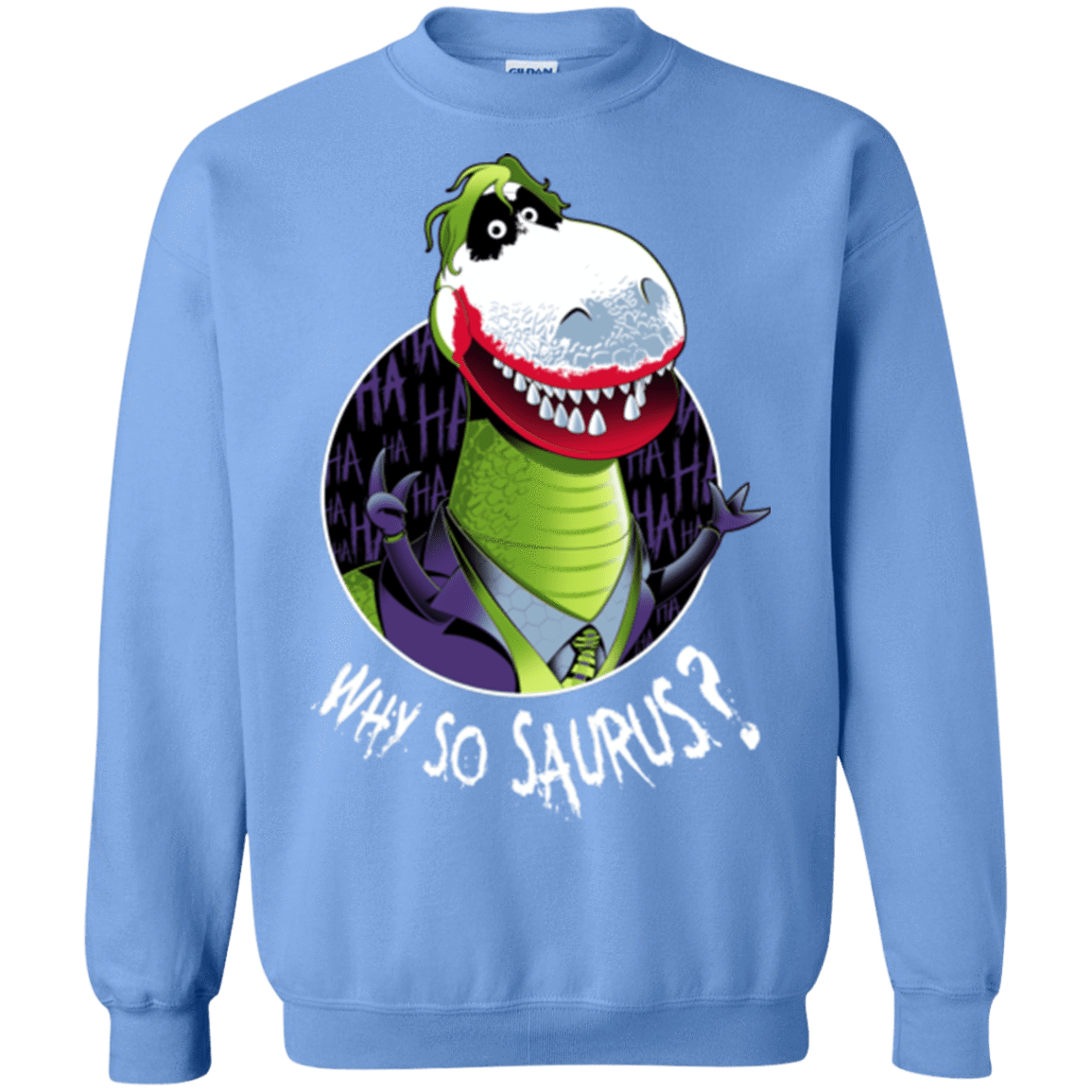 Sweatshirts Carolina Blue / Small Why So Saurus Crewneck Sweatshirt