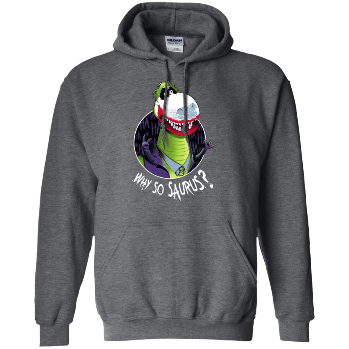 Sweatshirts Dark Heather / Small Why So Saurus Pullover Hoodie