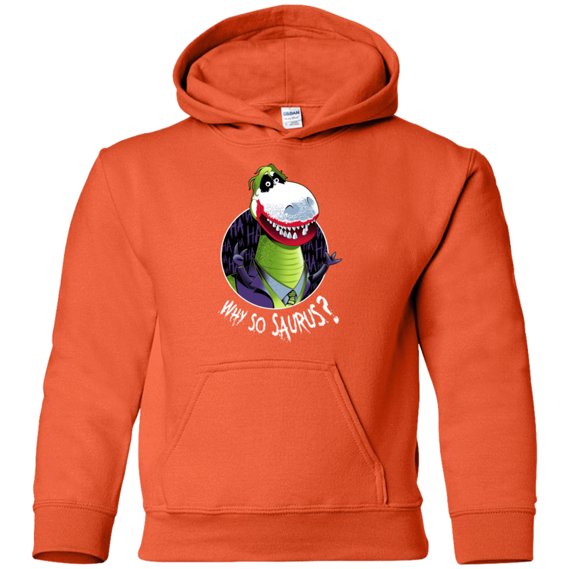 Sweatshirts Orange / YS Why So Saurus Youth Hoodie
