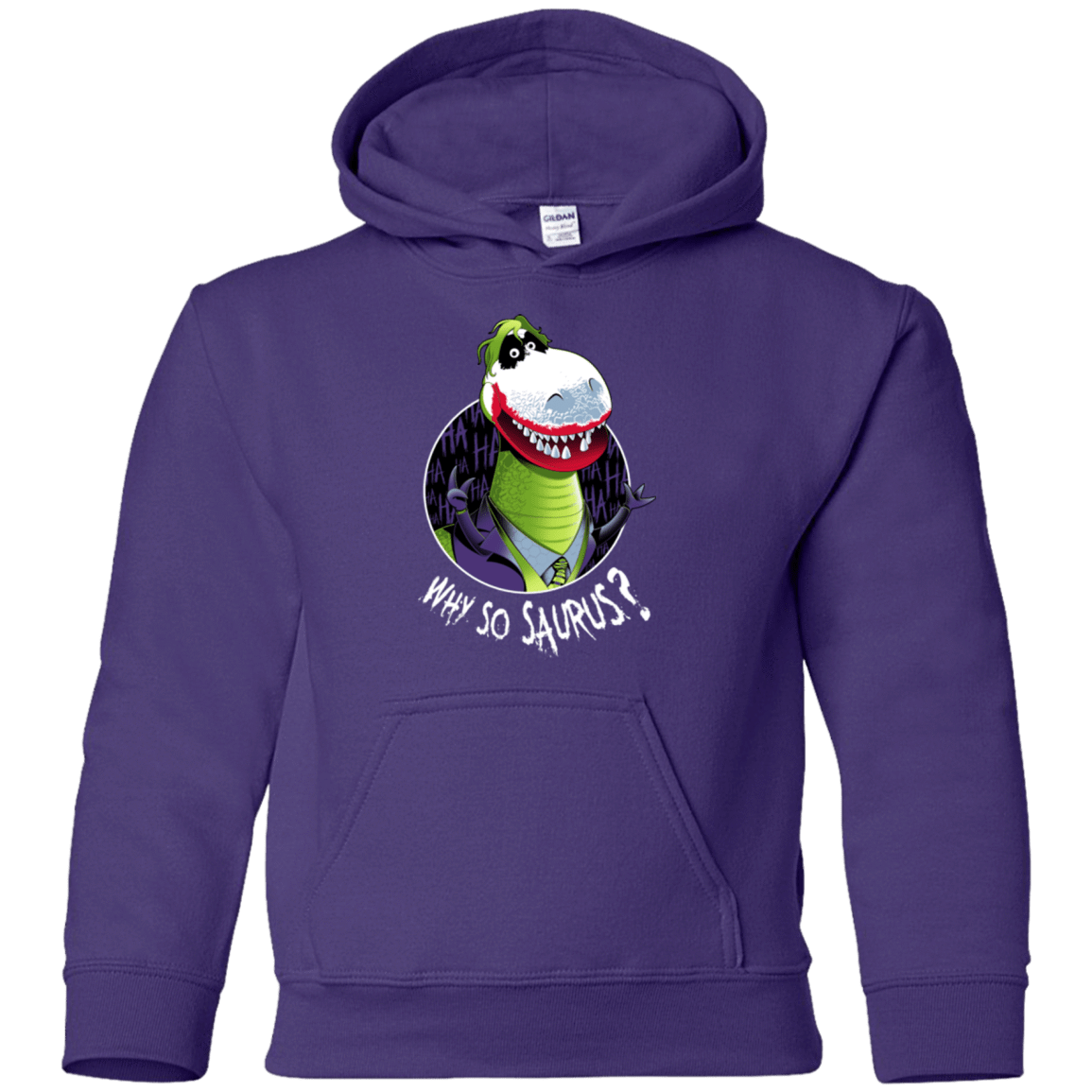 Sweatshirts Purple / YS Why So Saurus Youth Hoodie