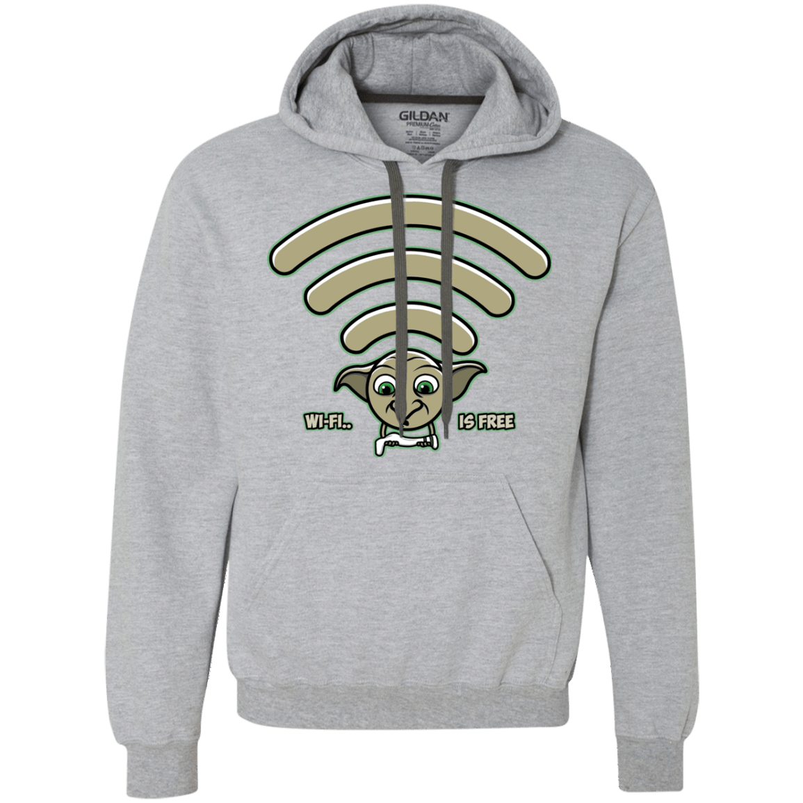 Sweatshirts Sport Grey / S Wi-fi is Free Premium Fleece Hoodie