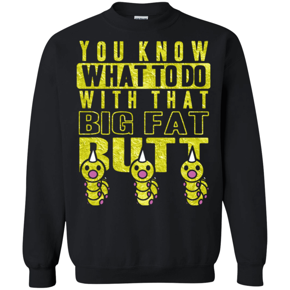 Sweatshirts Black / Small Wiggle Wiggle Crewneck Sweatshirt