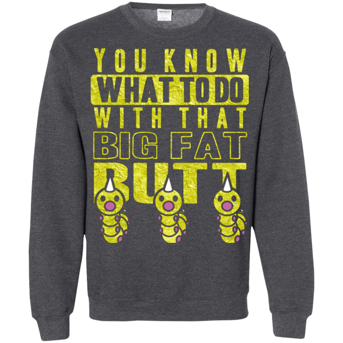 Sweatshirts Dark Heather / Small Wiggle Wiggle Crewneck Sweatshirt