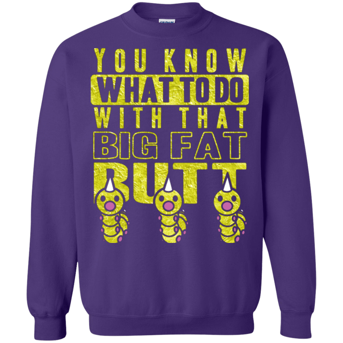 Sweatshirts Purple / Small Wiggle Wiggle Crewneck Sweatshirt
