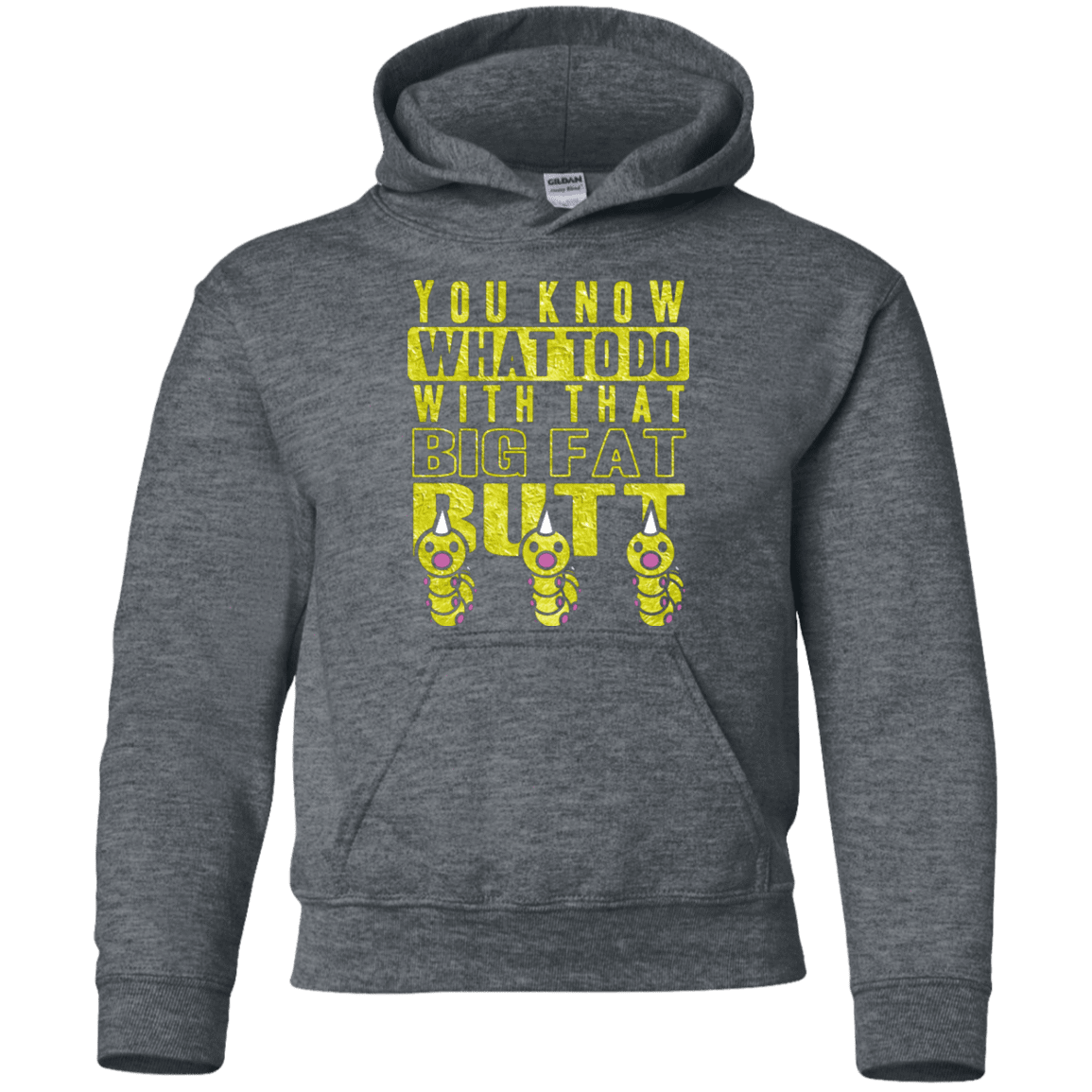 Sweatshirts Dark Heather / YS Wiggle Wiggle Youth Hoodie