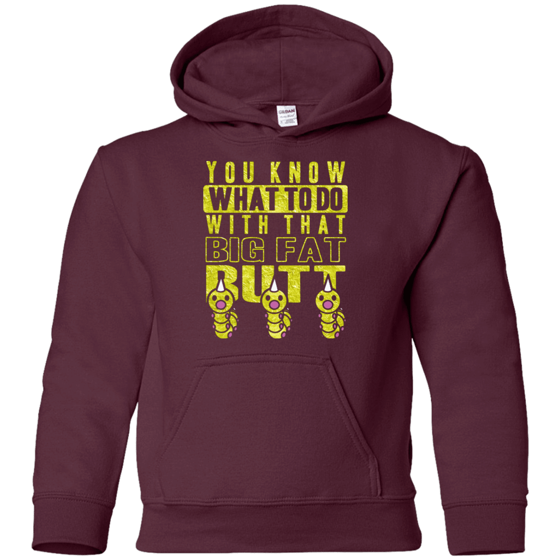 Sweatshirts Maroon / YS Wiggle Wiggle Youth Hoodie