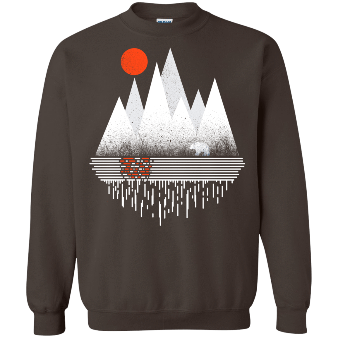 Sweatshirts Dark Chocolate / S Wild Bear Crewneck Sweatshirt