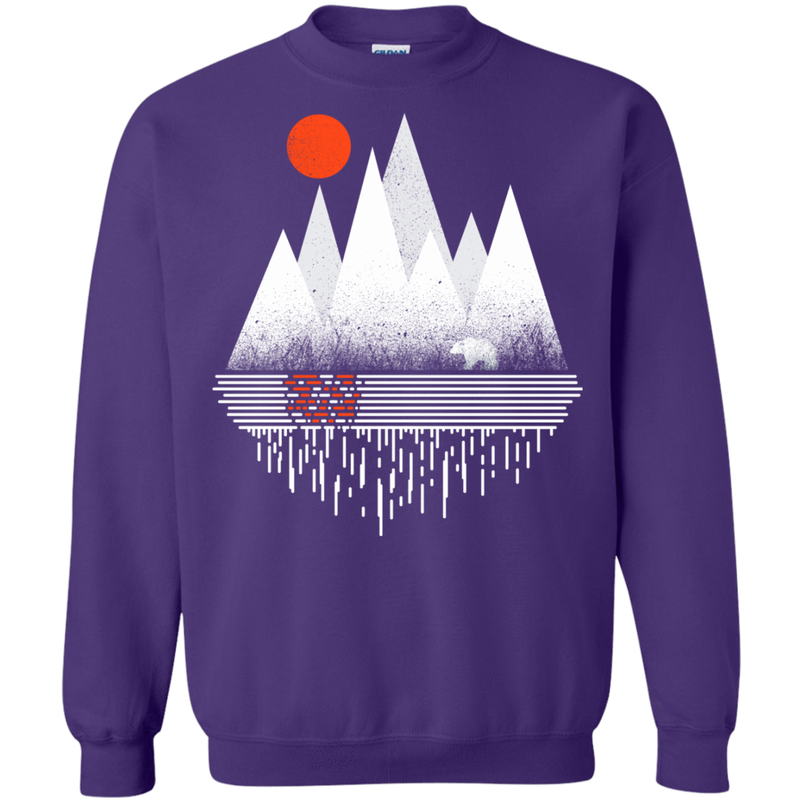 Sweatshirts Purple / S Wild Bear Crewneck Sweatshirt