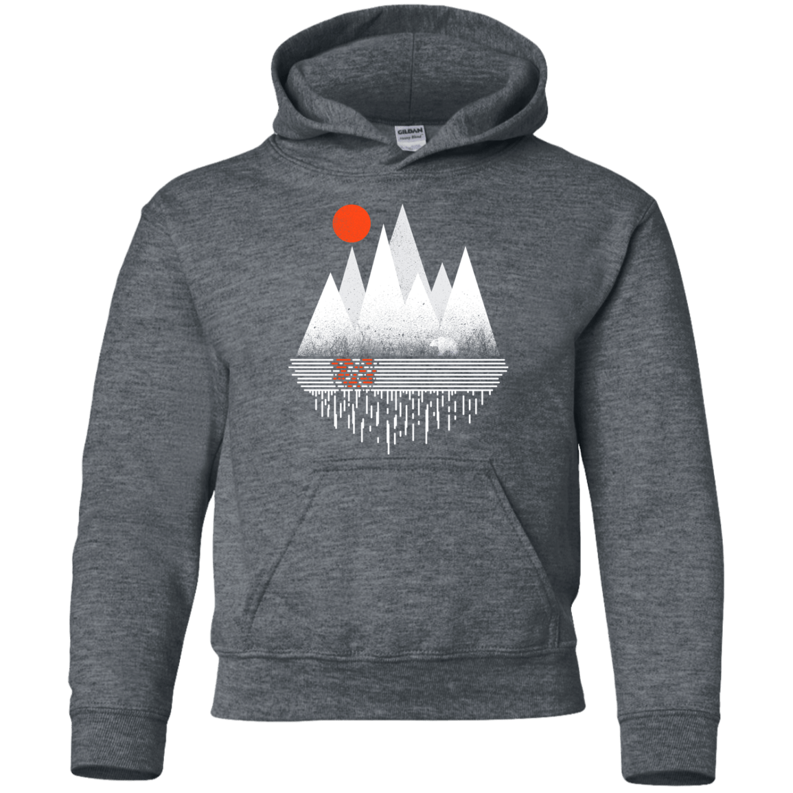 Sweatshirts Dark Heather / YS Wild Bear Youth Hoodie