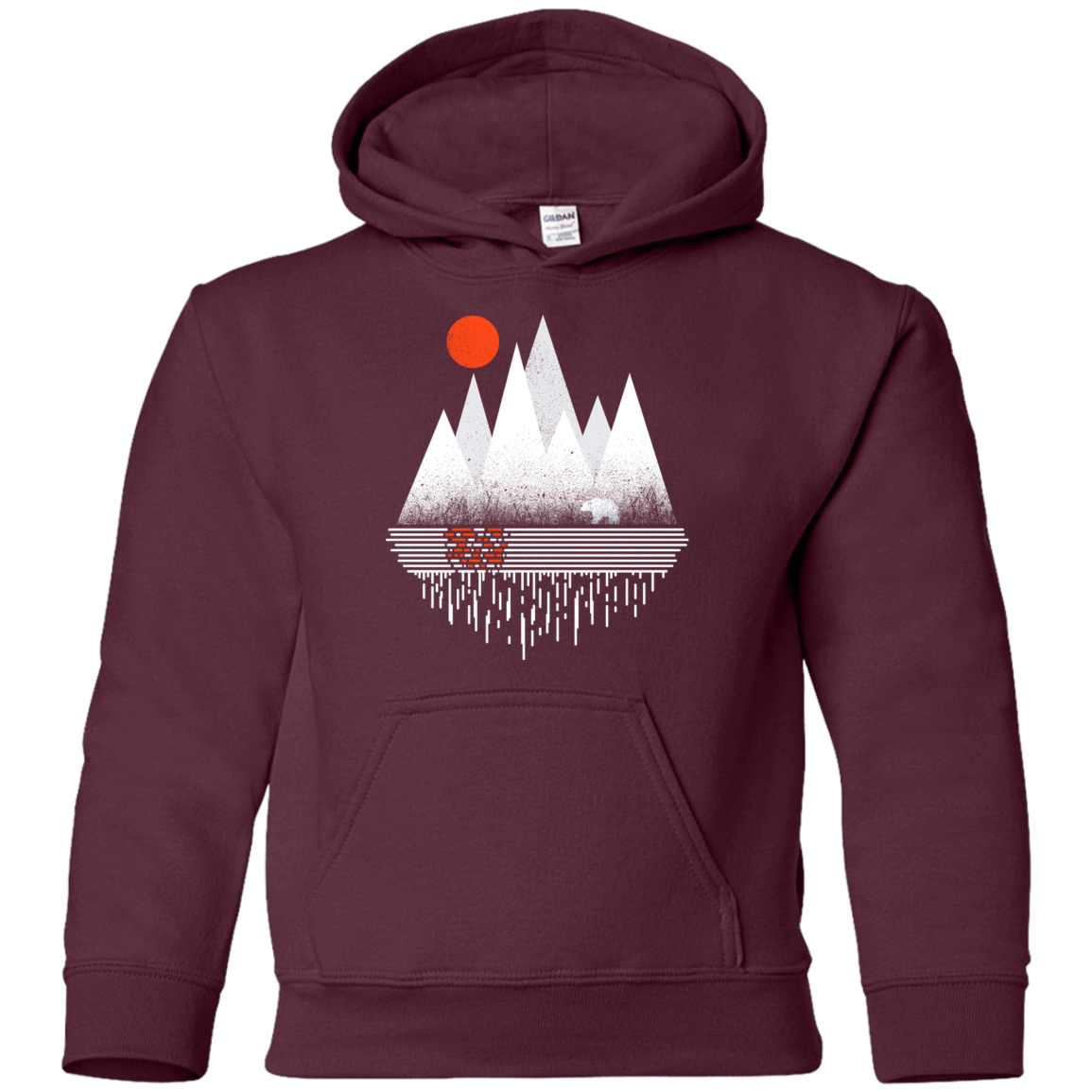 Sweatshirts Maroon / YS Wild Bear Youth Hoodie