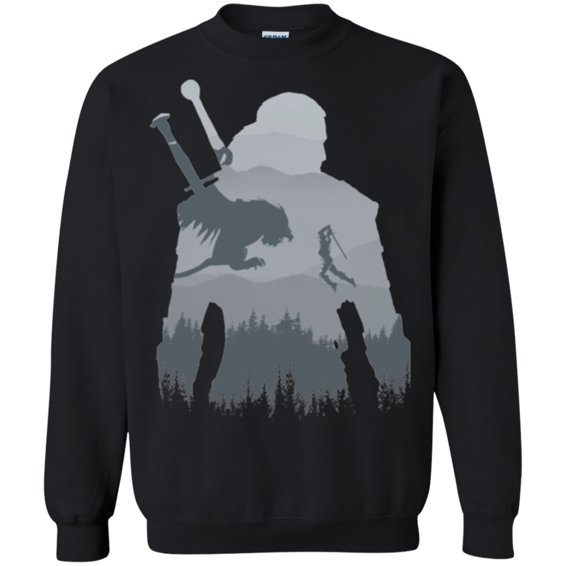 Sweatshirts Black / Small Wild silhouette Crewneck Sweatshirt