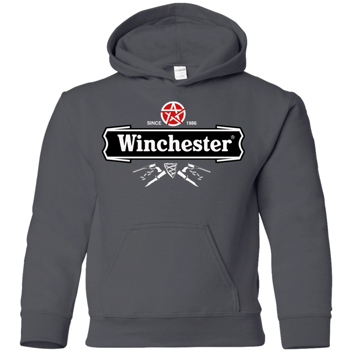 Sweatshirts Charcoal / YS Winchester Beer Youth Hoodie