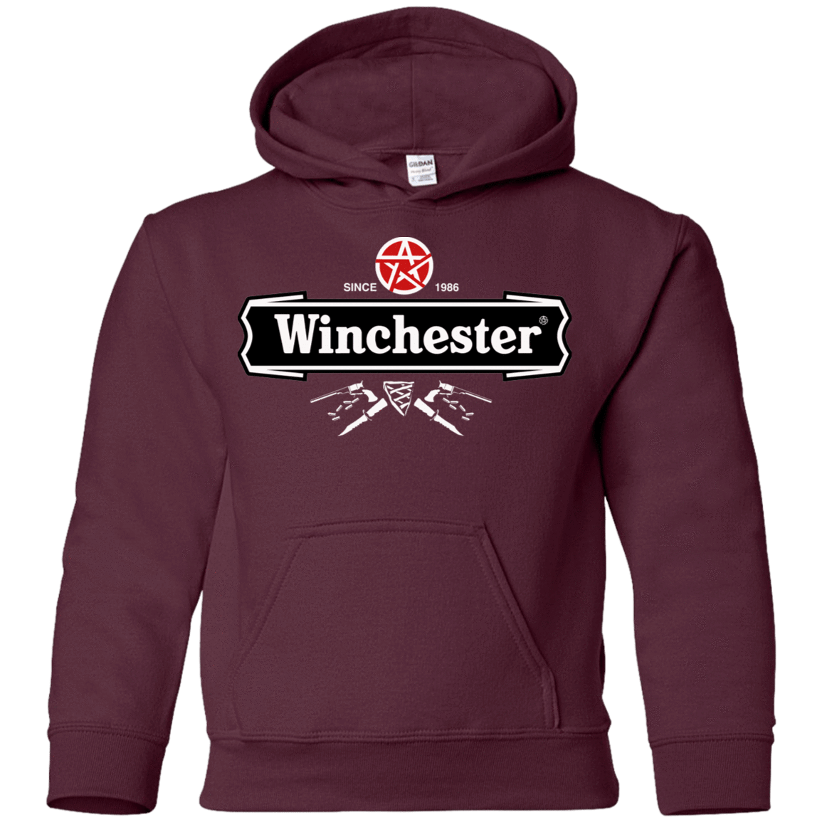 Sweatshirts Maroon / YS Winchester Beer Youth Hoodie