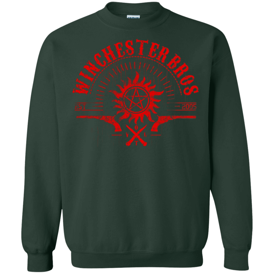 Sweatshirts Forest Green / Small Winchester bros Crewneck Sweatshirt