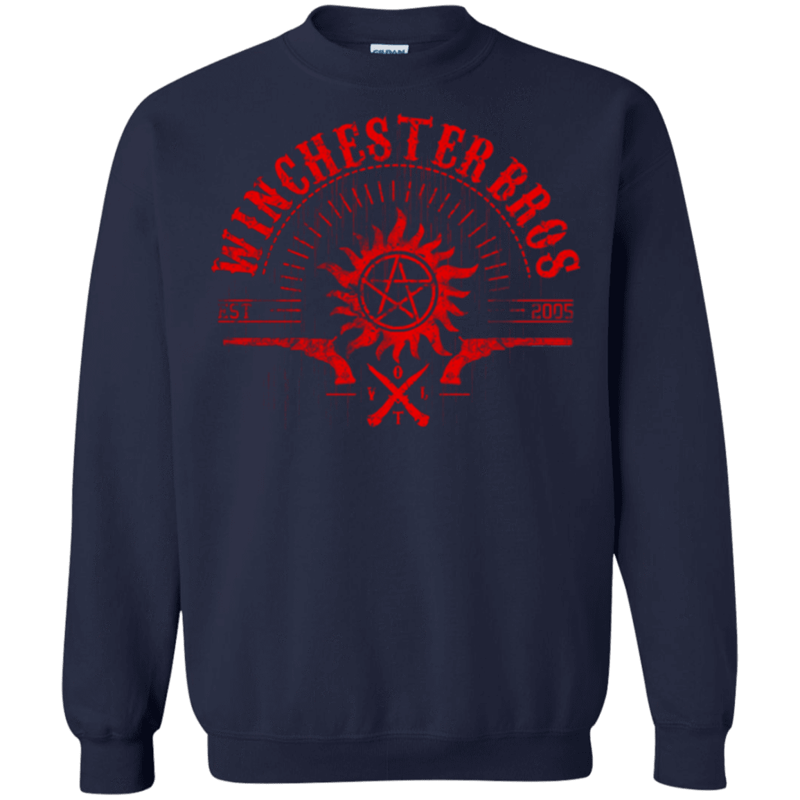 Sweatshirts Navy / Small Winchester bros Crewneck Sweatshirt