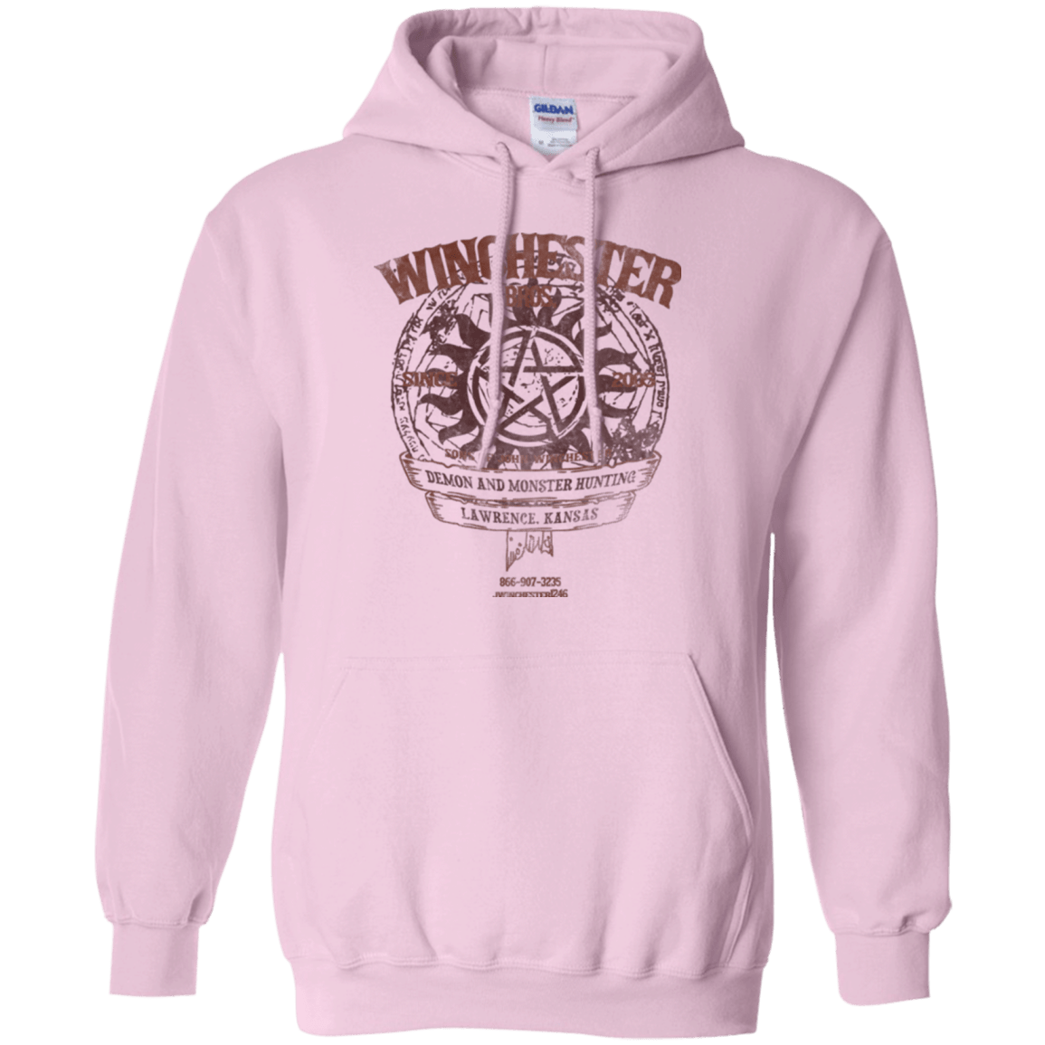Sweatshirts Light Pink / Small Winchester Bros Pullover Hoodie