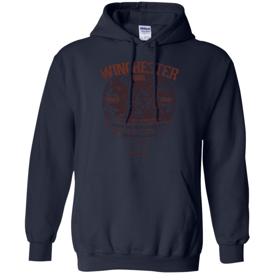 Sweatshirts Navy / Small Winchester Bros Pullover Hoodie