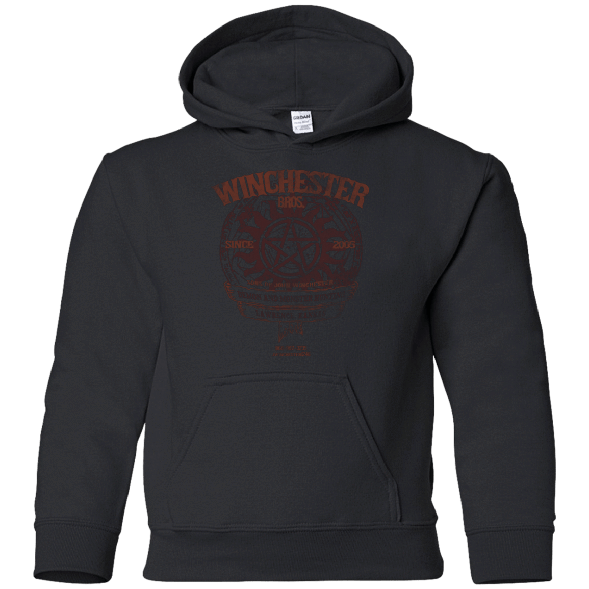 Sweatshirts Black / YS Winchester Bros Youth Hoodie