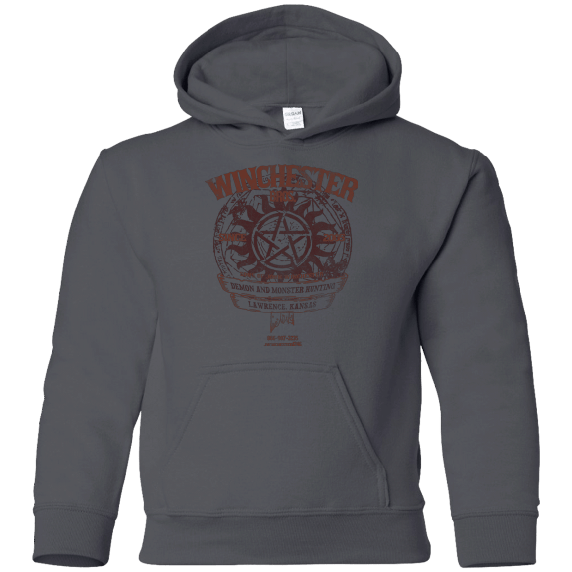 Sweatshirts Charcoal / YS Winchester Bros Youth Hoodie