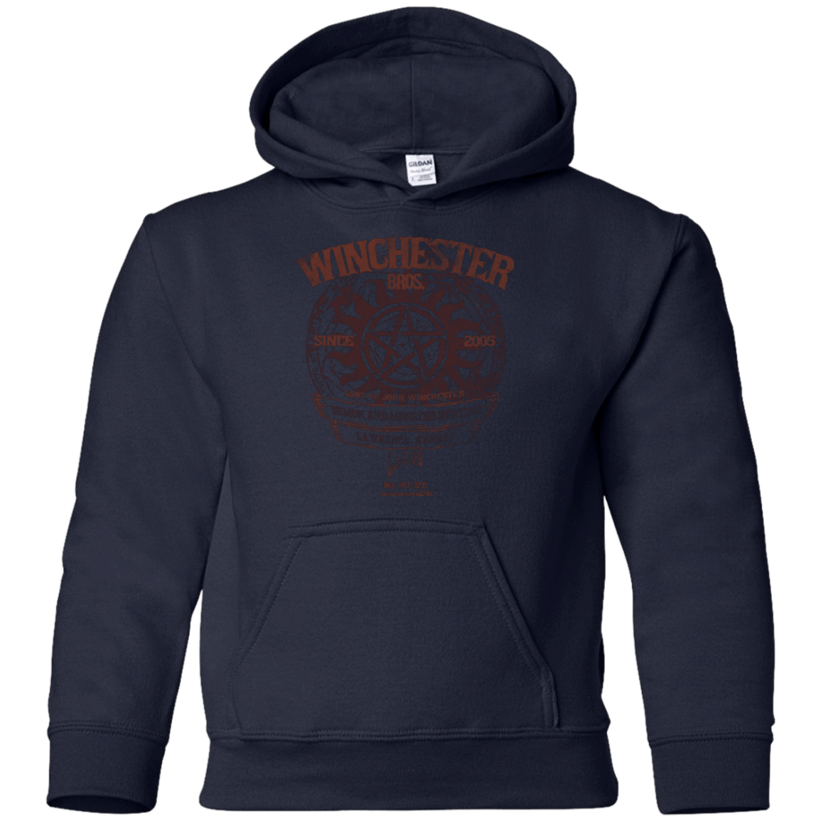Sweatshirts Navy / YS Winchester Bros Youth Hoodie