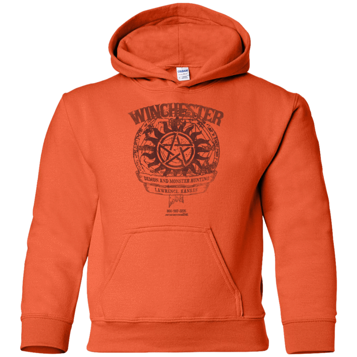 Sweatshirts Orange / YS Winchester Bros Youth Hoodie