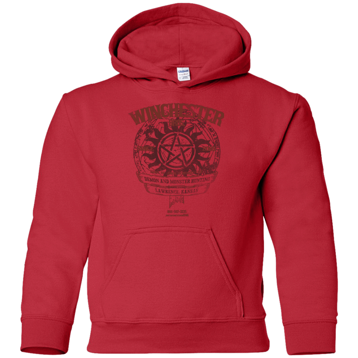 Sweatshirts Red / YS Winchester Bros Youth Hoodie