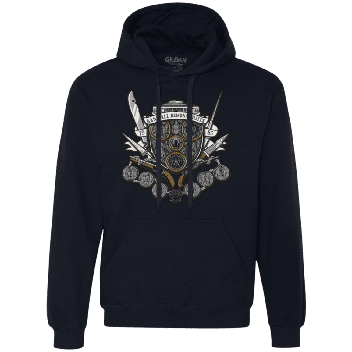Sweatshirts Navy / Small Winchester's Crest Premium Fleece Hoodie