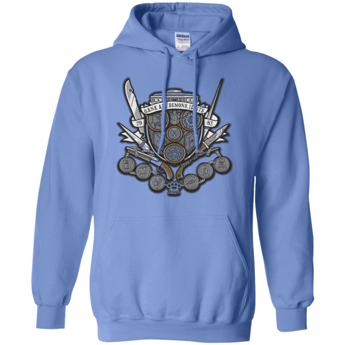 Sweatshirts Carolina Blue / Small Winchester's Crest Pullover Hoodie