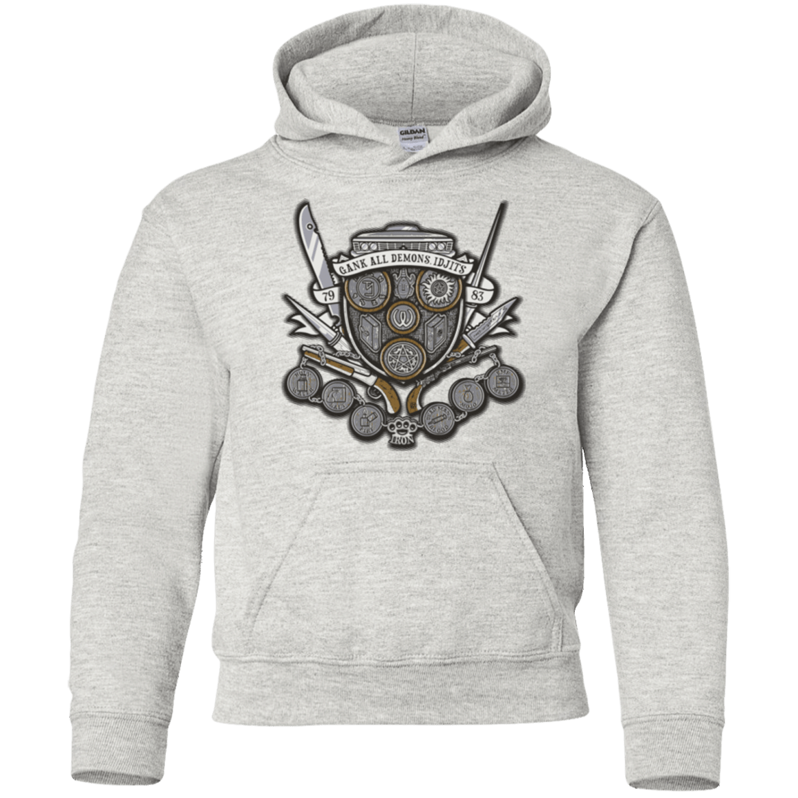 Sweatshirts Ash / YS Winchester's Crest Youth Hoodie