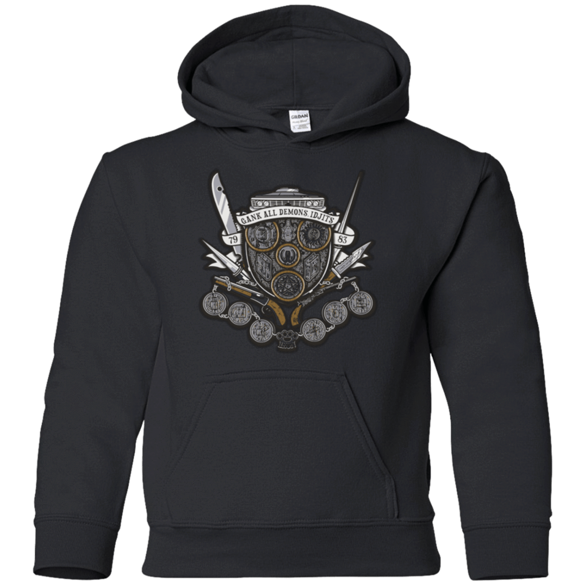 Sweatshirts Black / YS Winchester's Crest Youth Hoodie