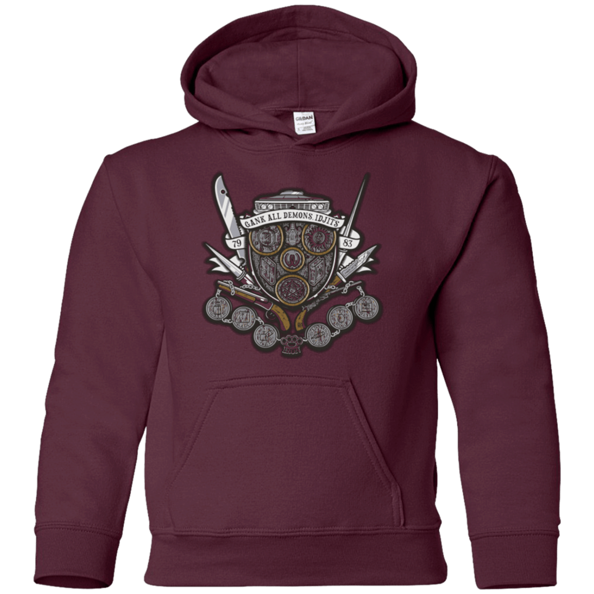 Sweatshirts Maroon / YS Winchester's Crest Youth Hoodie
