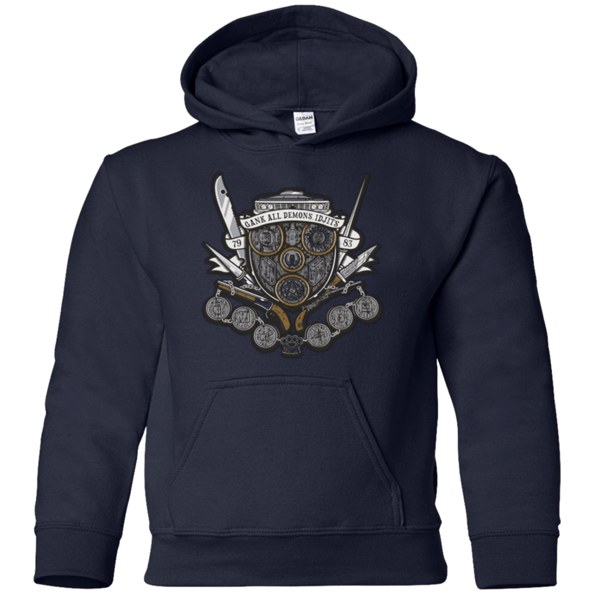 Sweatshirts Navy / YS Winchester's Crest Youth Hoodie