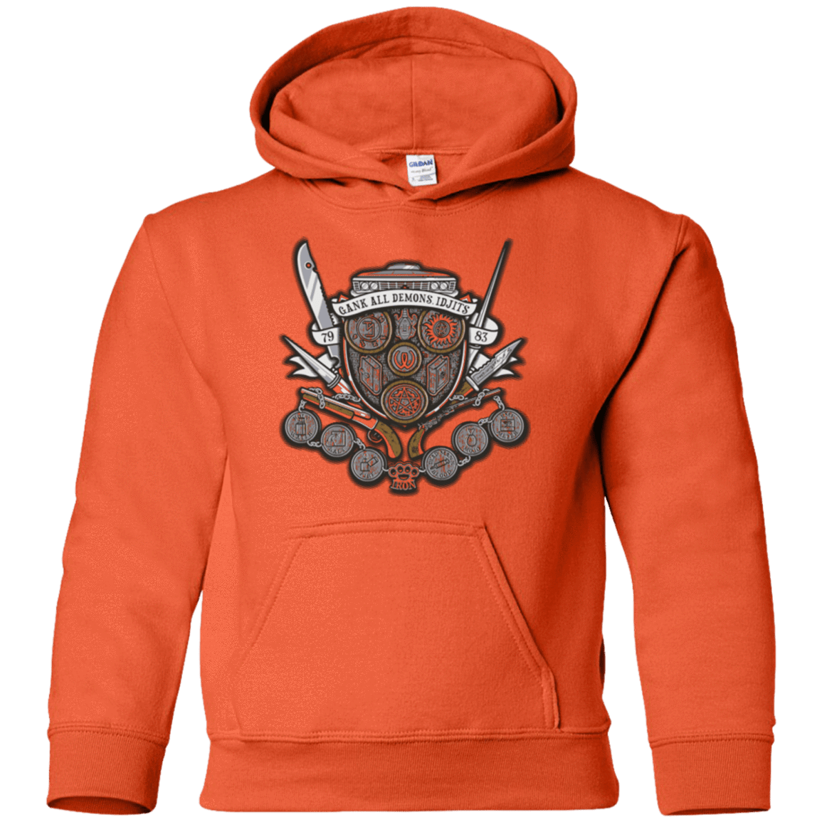 Sweatshirts Orange / YS Winchester's Crest Youth Hoodie