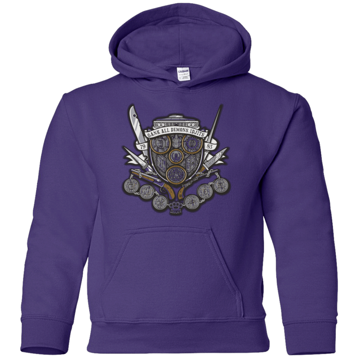Sweatshirts Purple / YS Winchester's Crest Youth Hoodie