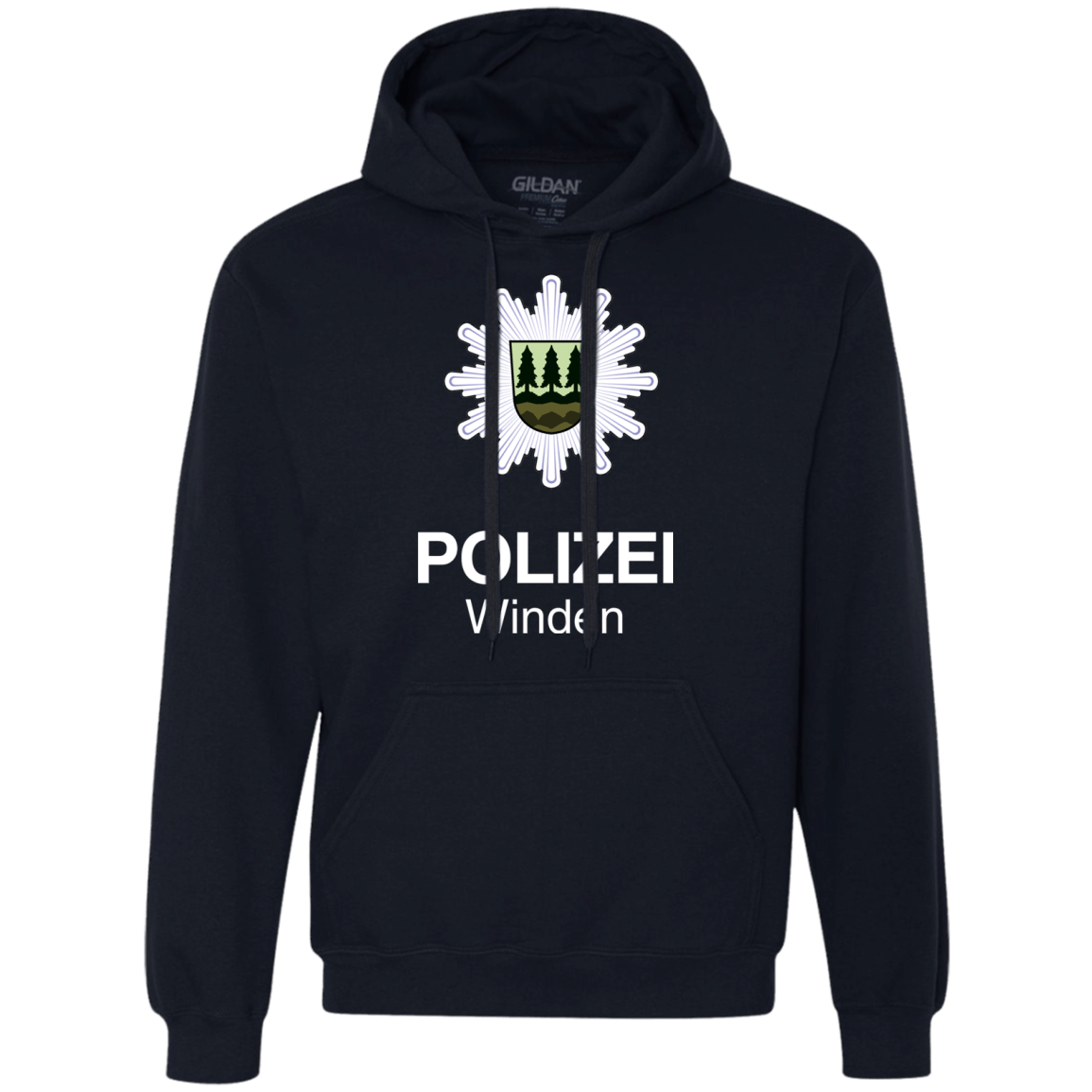 Sweatshirts Navy / Small Winden Polizei Premium Fleece Hoodie