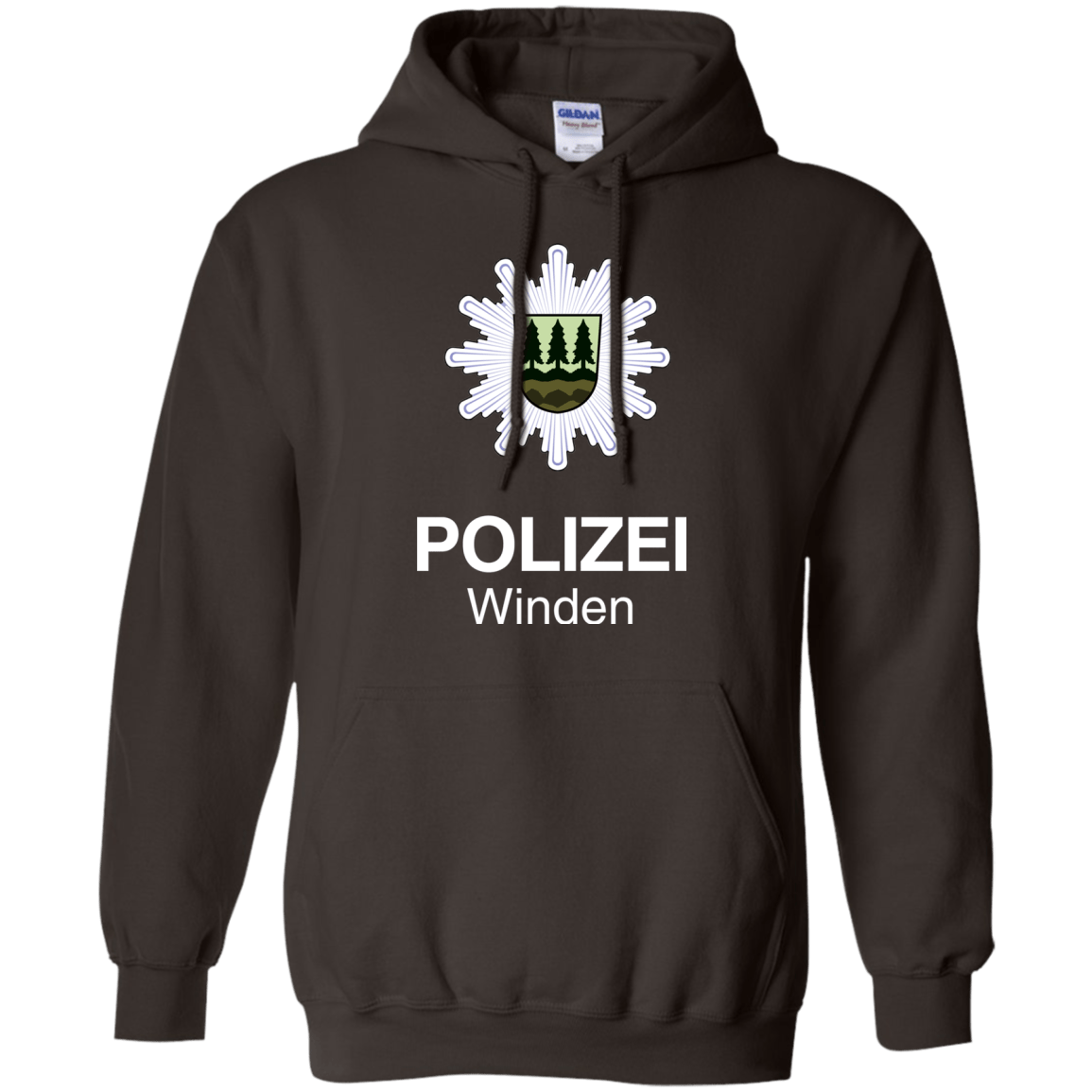 Sweatshirts Dark Chocolate / Small Winden Polizei Pullover Hoodie