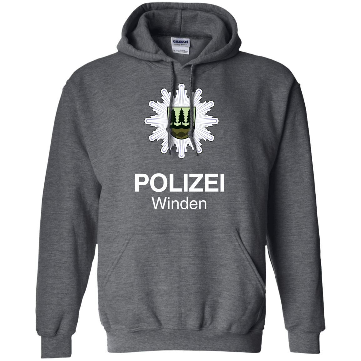 Sweatshirts Dark Heather / Small Winden Polizei Pullover Hoodie