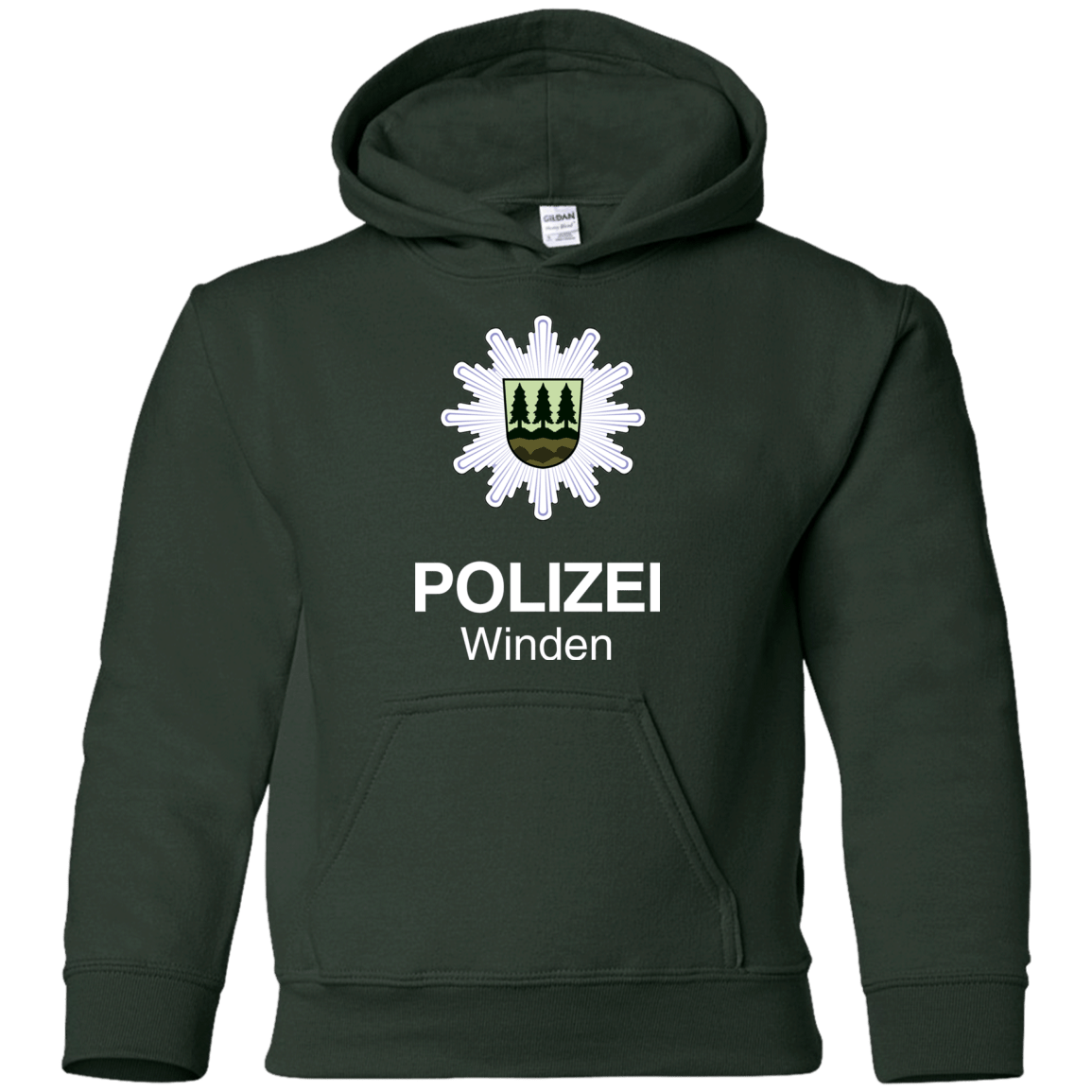 Sweatshirts Forest Green / YS Winden Polizei Youth Hoodie