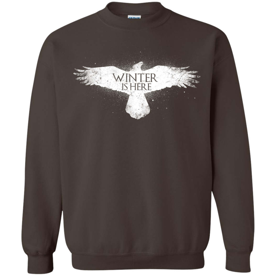 Sweatshirts Dark Chocolate / Small Winter is here Crewneck Sweatshirt